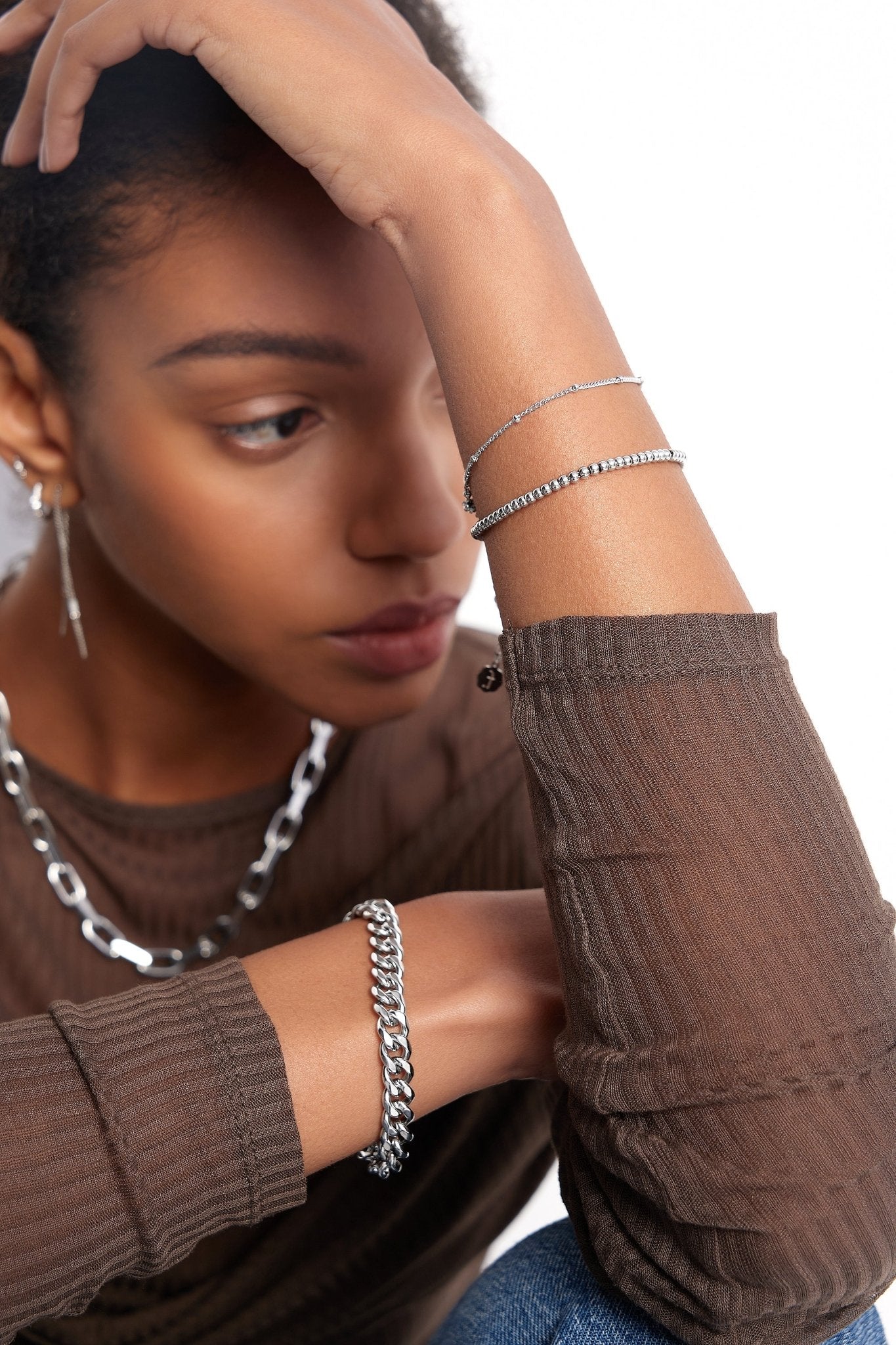 Beaded Chain Bracelet - Image 5