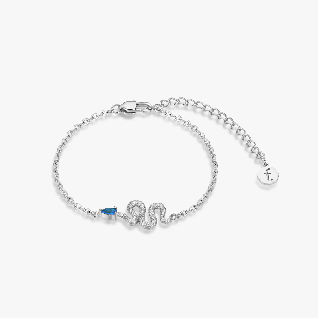 Blue Gem Snake Bracelet - Image 9