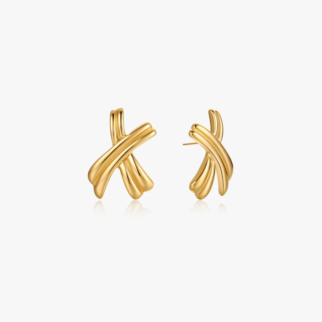 Bold X Earrings - Image 5