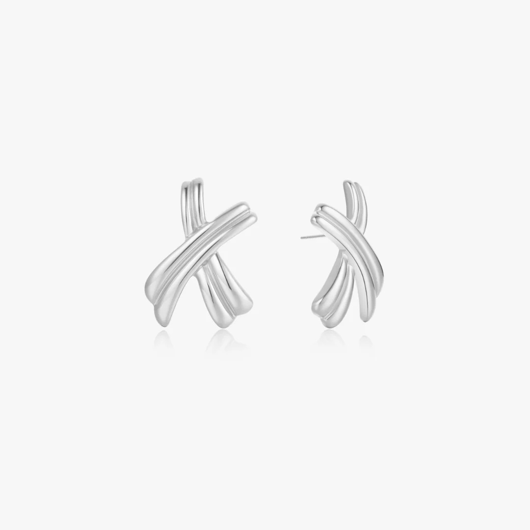Bold X Earrings - Image 6
