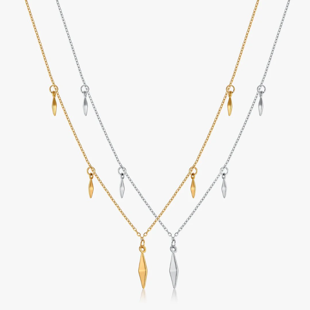 Geometric Drop Necklaces (Greek Inspired Collection)