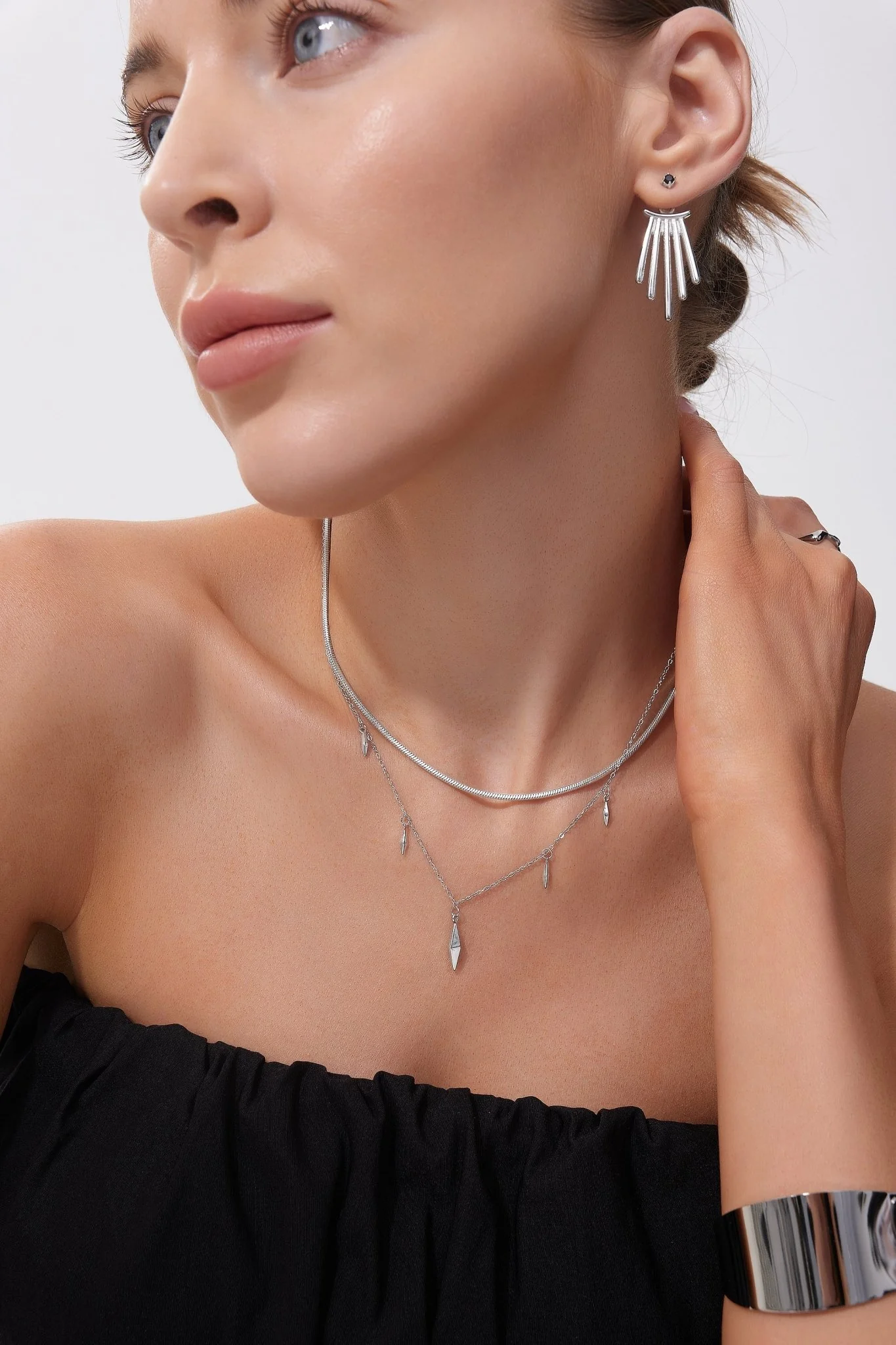 Geometric Drop Necklaces (Greek Inspired Collection) - Image 2