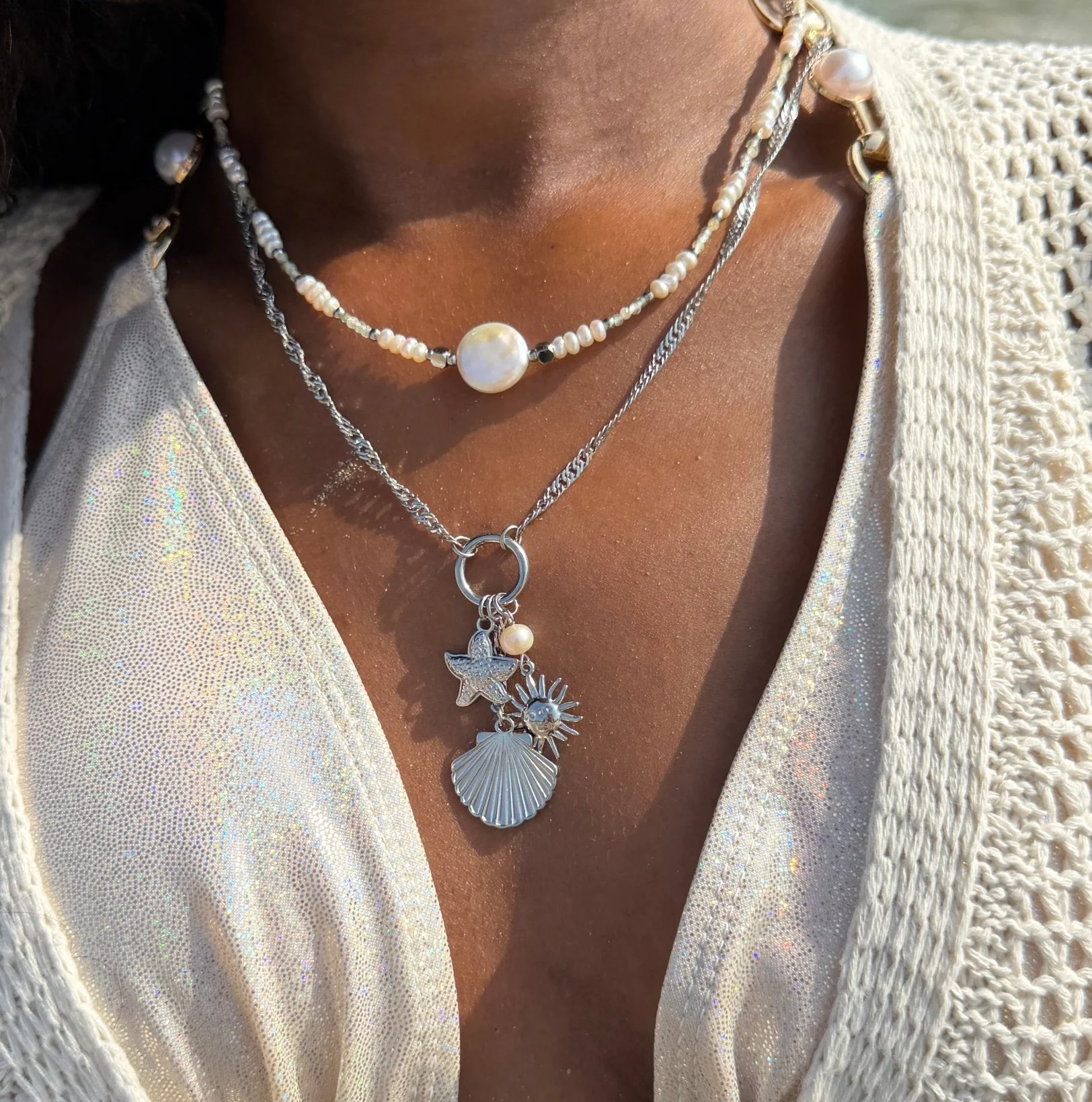 Golden Tides Charm Necklace - Image 3