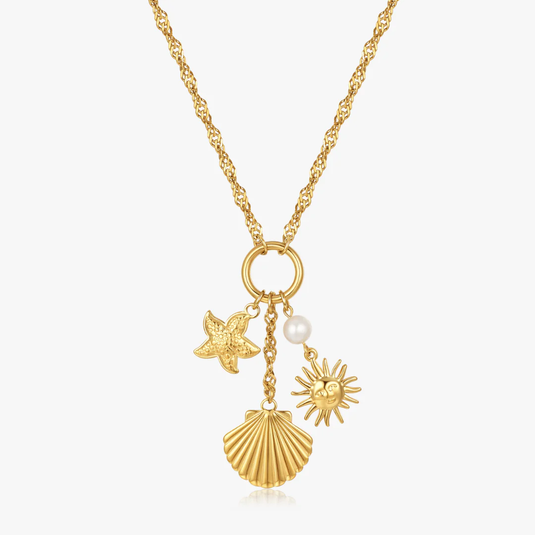 Golden Tides Charm Necklace - Image 7