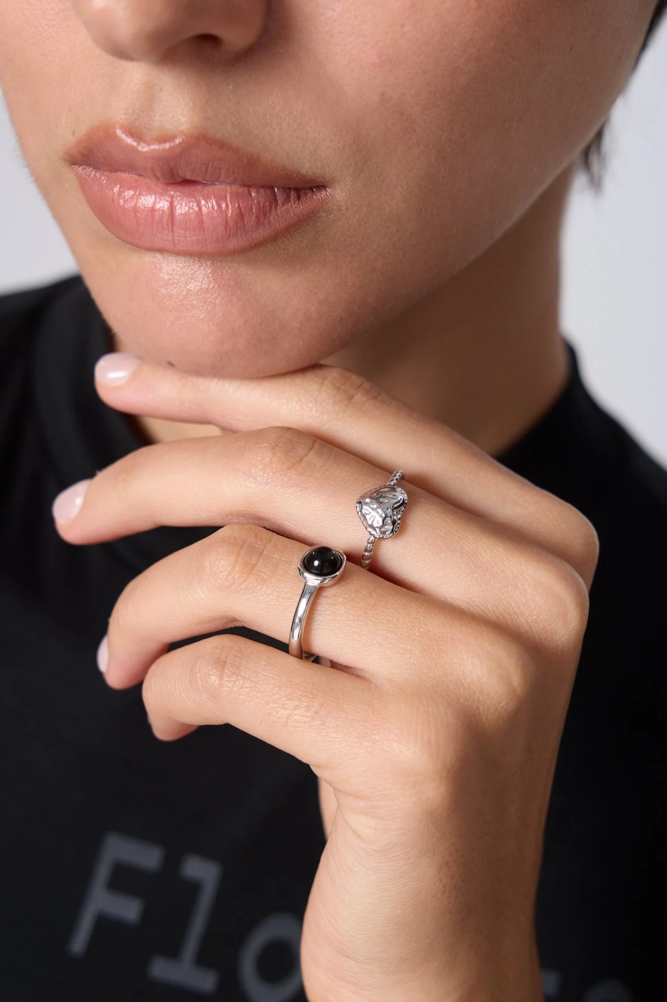 Kimberly Black Gem Ring - Image 2