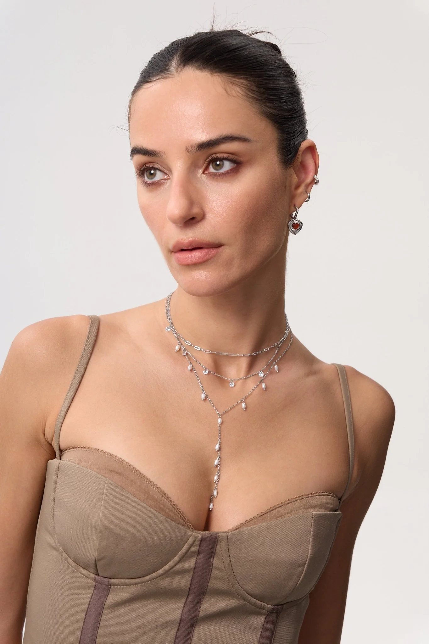 Multi CZ Gem Necklace - Image 5
