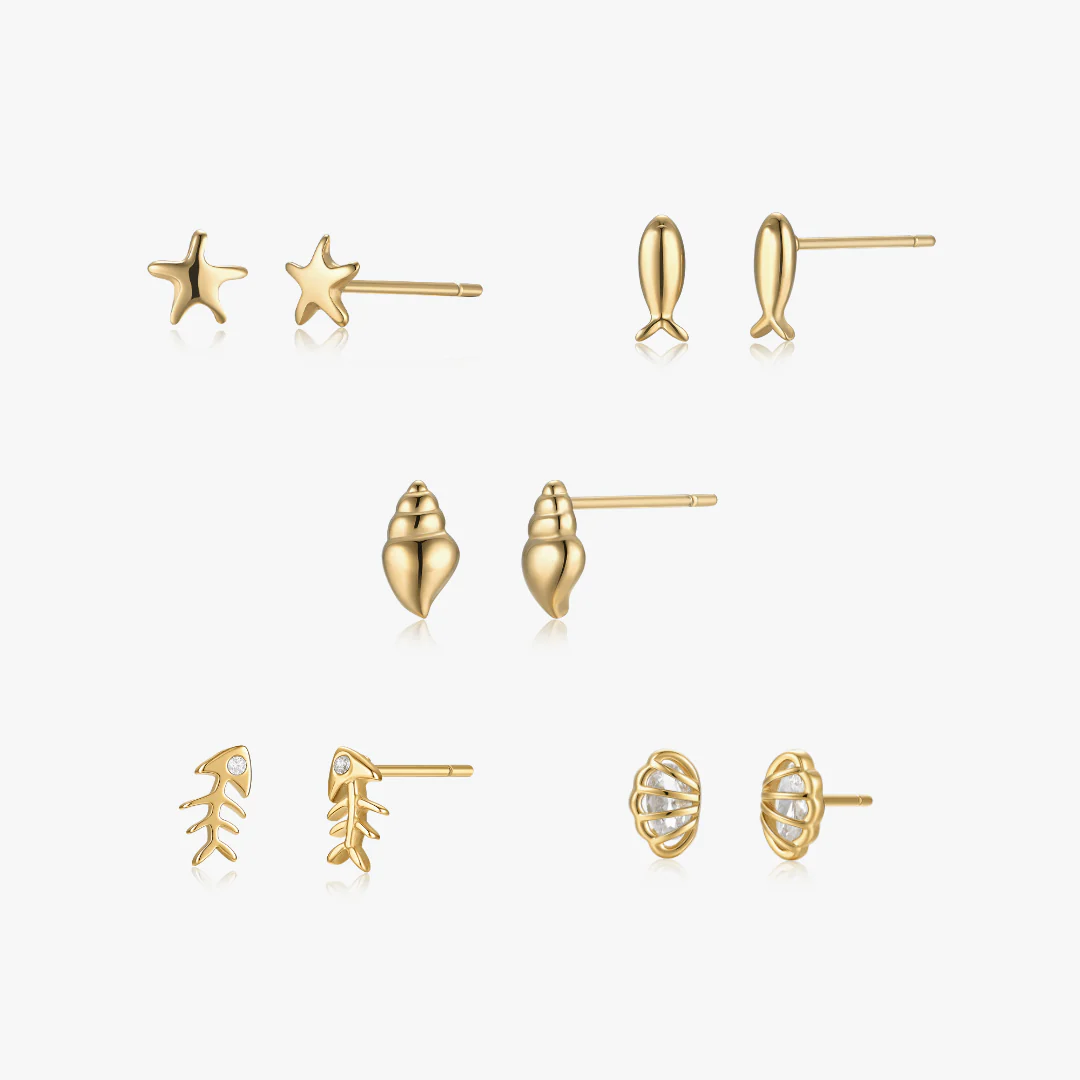 Summer Studs Gold Bundle