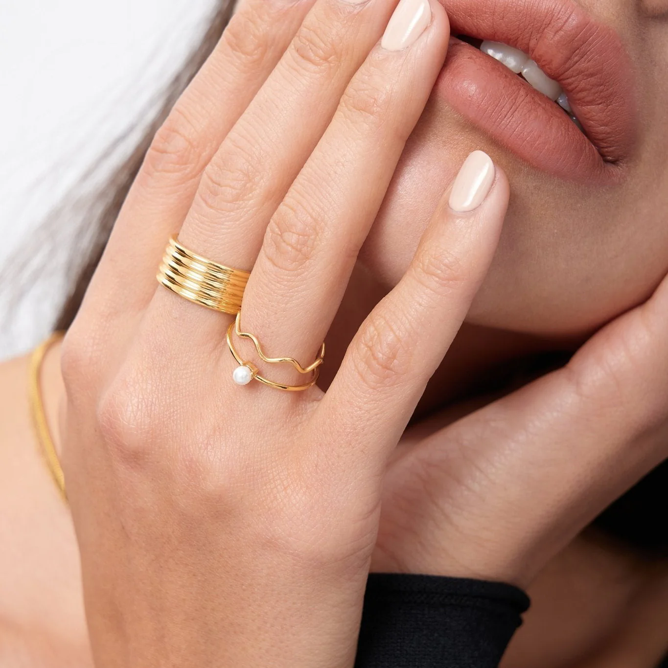 The Maeve Ribbed Ring - Image 8