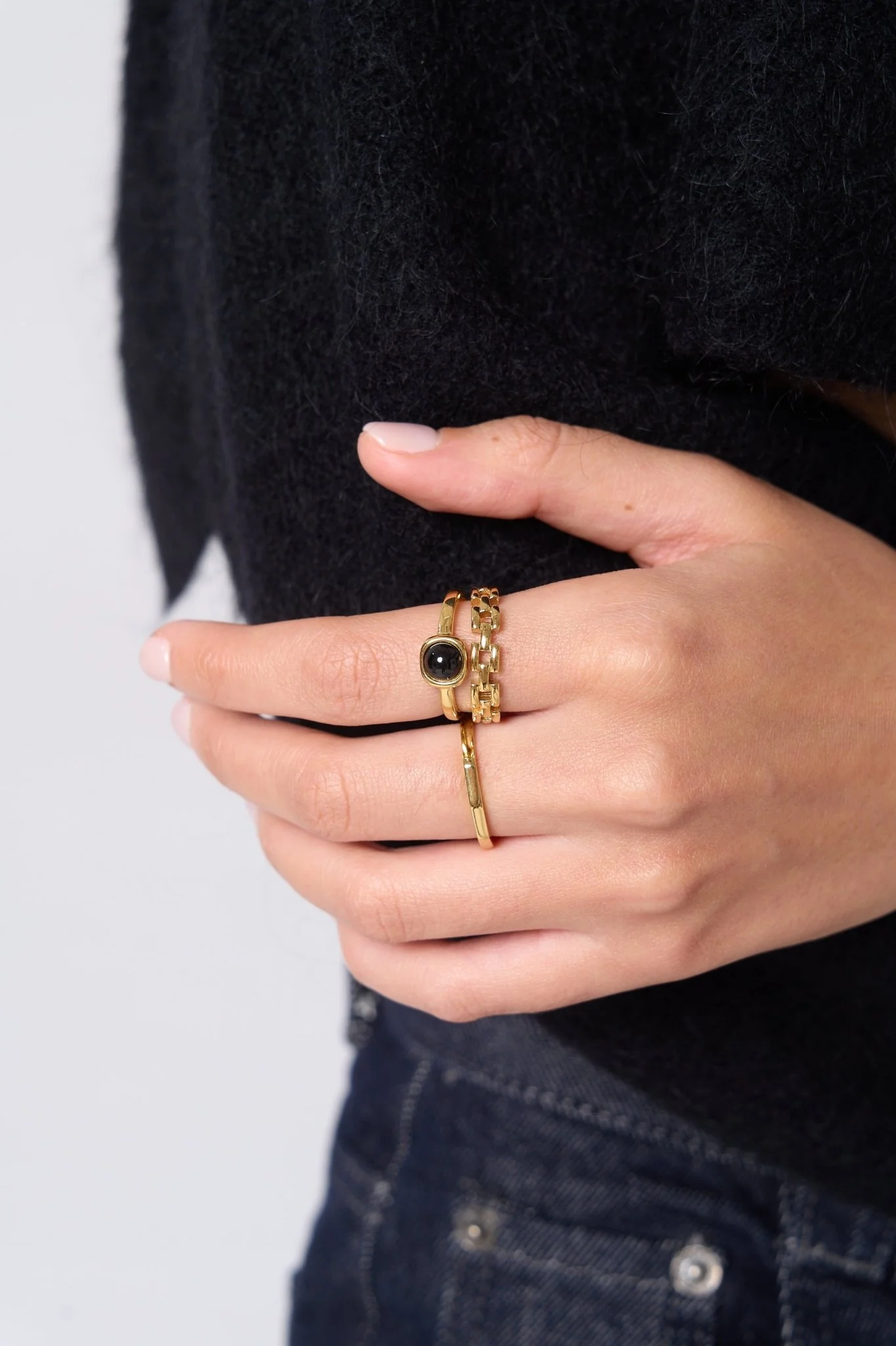 Thin Band Geometric Ring - Image 3