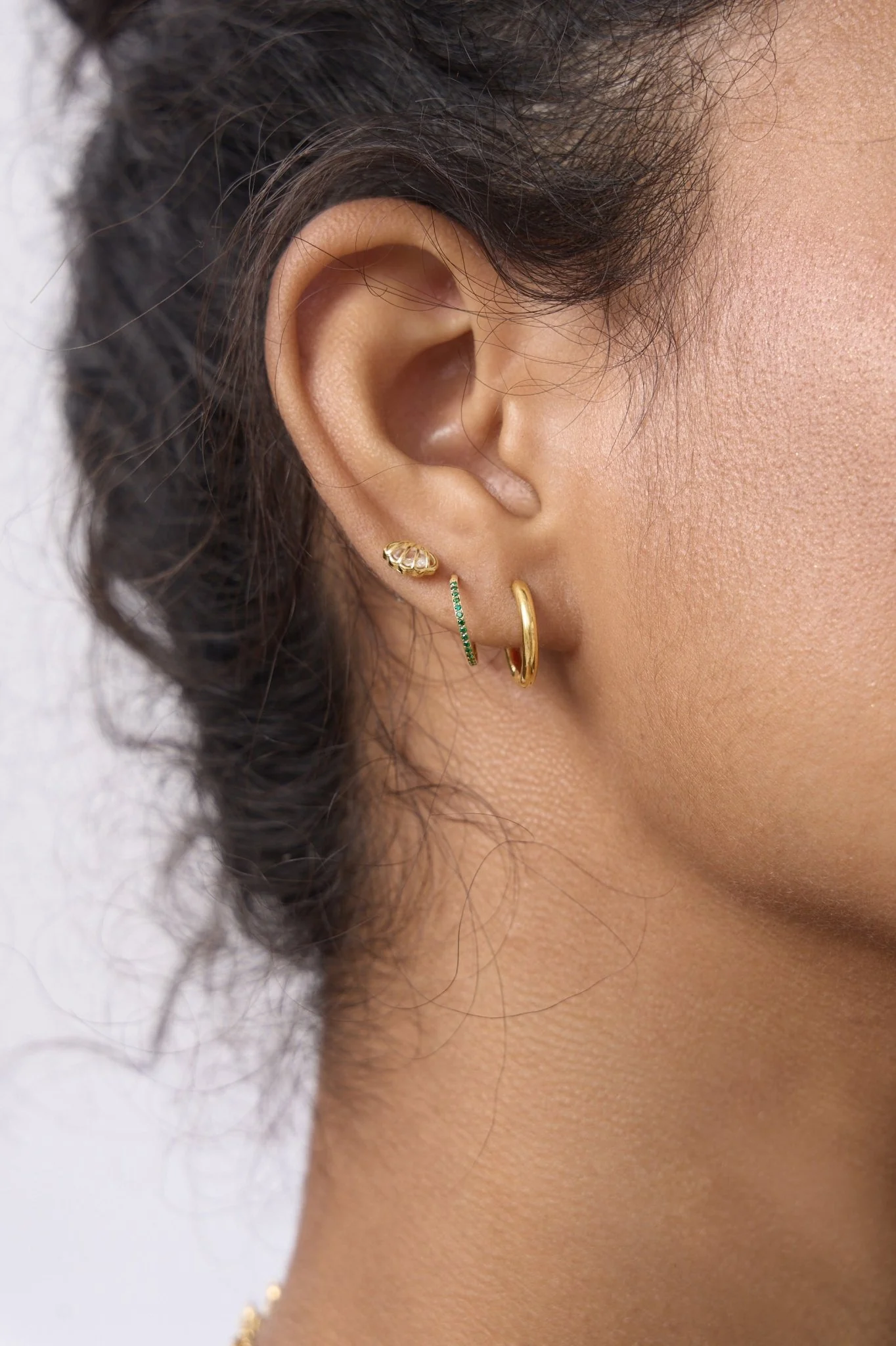 Titanium Mini Huggie Seamless Hoops (Single) - Image 3