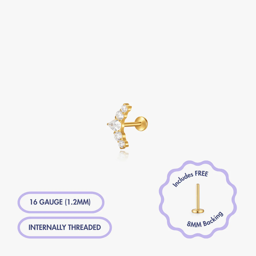 Versailles Gem Flat Back Stud (Single) - Image 3