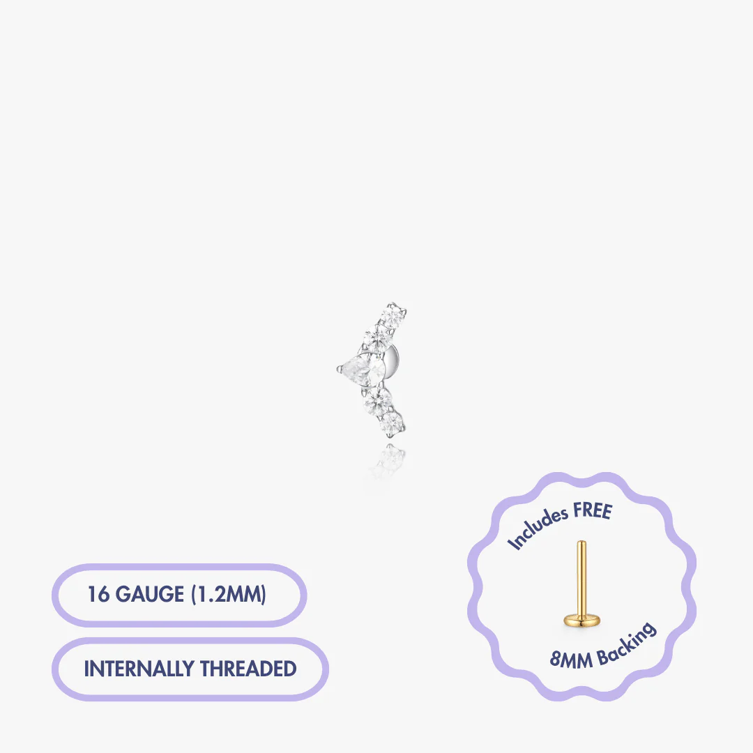 Versailles Gem Flat Back Stud (Single) - Image 4